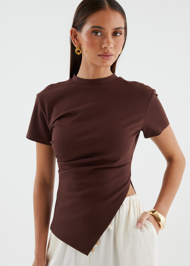 Novella Top - Chocolate