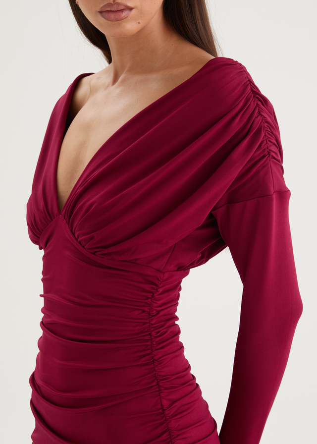 Christina Maxi Dress - Mulberry