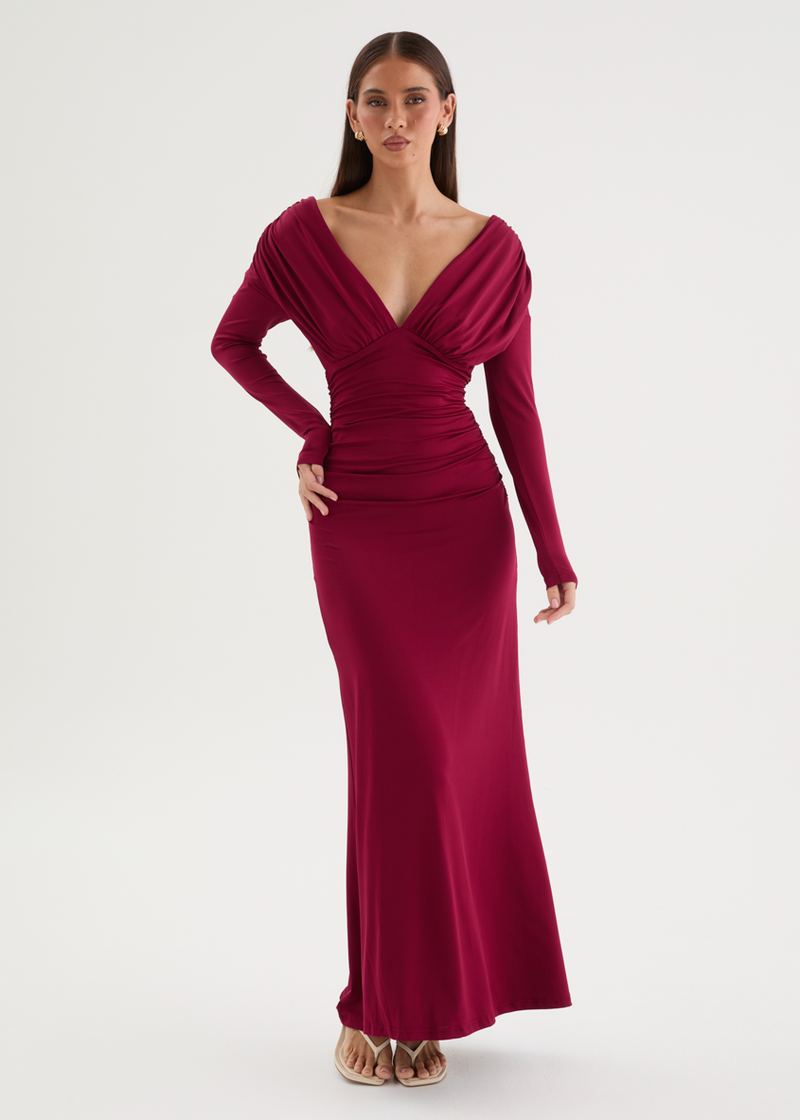 beige halter maxi dress Selena Halter Maxi Dress – VAST main image 1