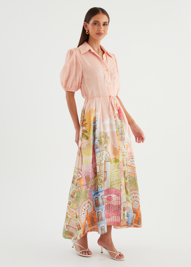 Allita Maxi Dress - Havana Pink