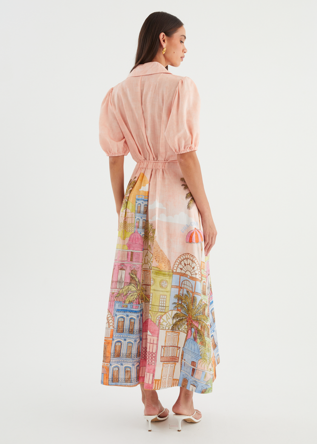 Allita Maxi Dress - Havana Pink