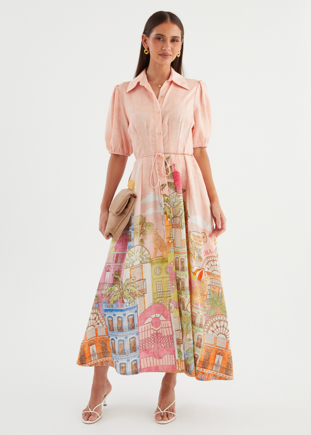 Allita Maxi Dress - Havana Pink