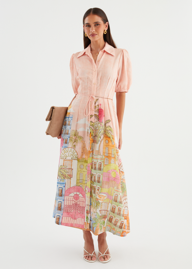 Allita Maxi Dress - Havana Pink