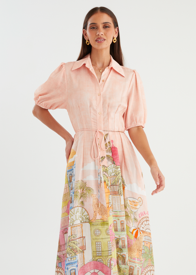 Allita Maxi Dress - Havana Pink