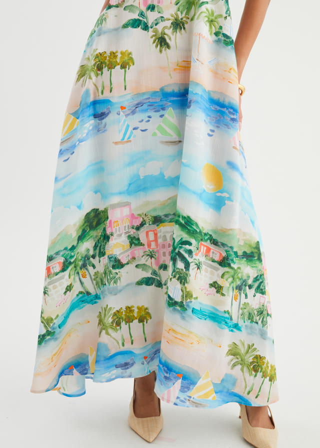 Annalena Maxi Dress - Tropical Coast