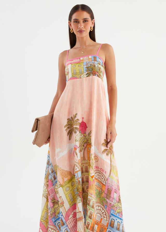 Annalena Maxi Dress - Havana Pink