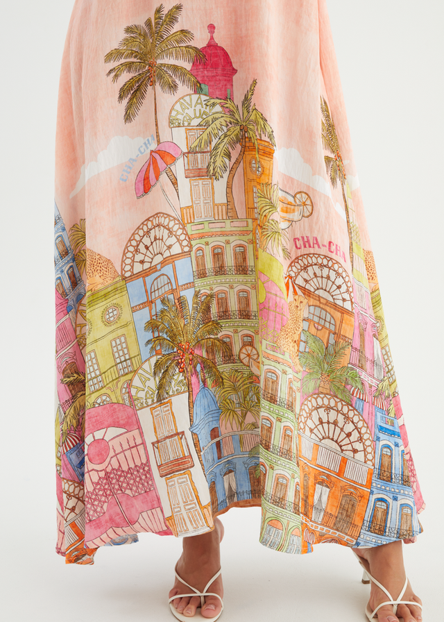 Annalena Maxi Dress - Havana Pink