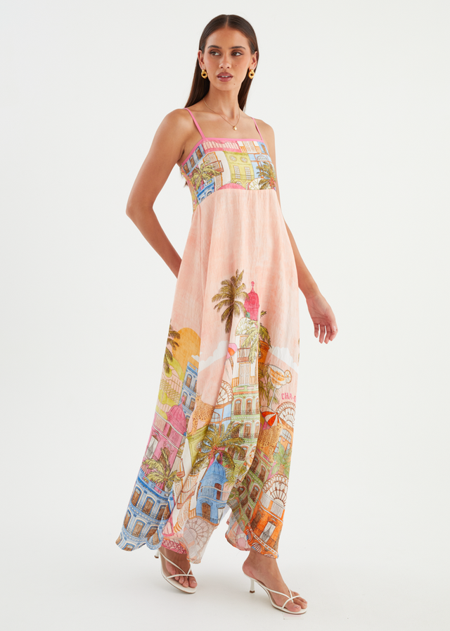 Annalena Maxi Dress - Havana Pink