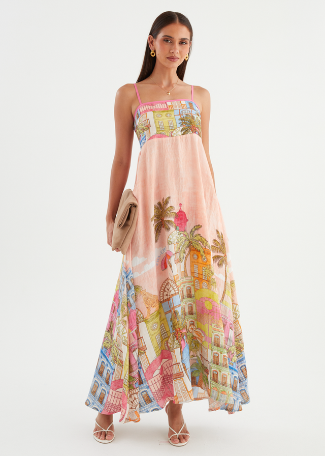 Annalena Maxi Dress - Havana Pink