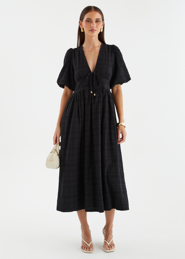 Lillyanne Midi Dress - Black