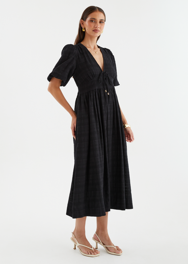 Lillyanne Midi Dress - Black