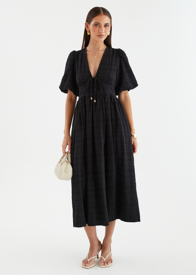 Lillyanne Midi Dress - Black