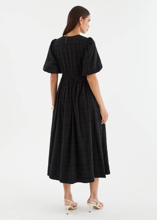 Lillyanne Midi Dress - Black