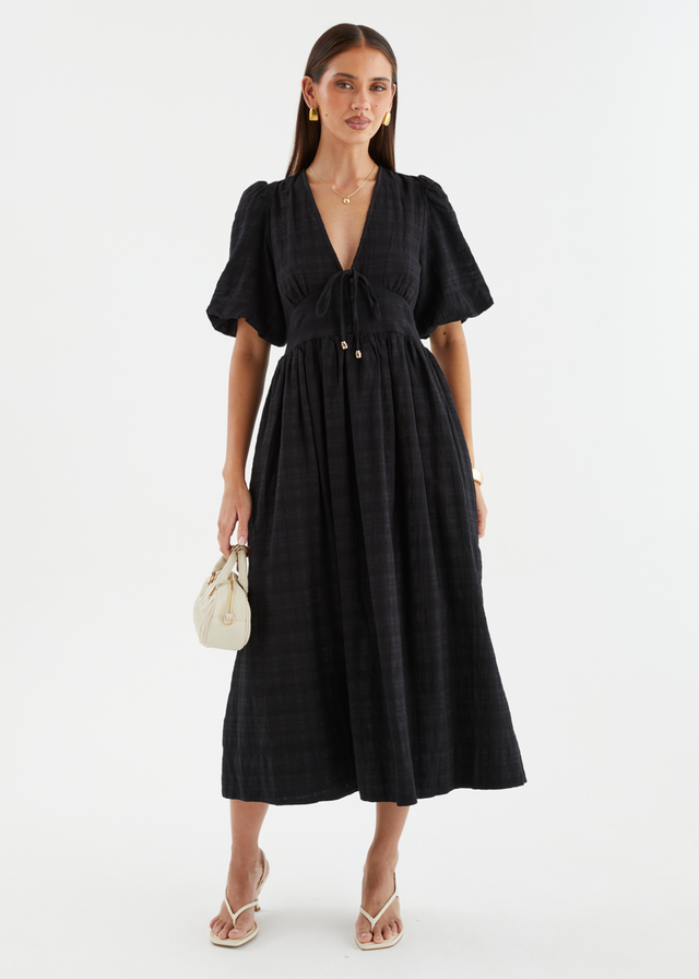 Lillyanne Midi Dress - Black