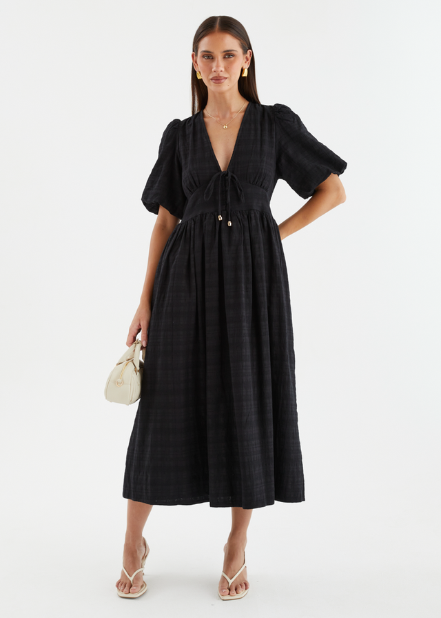 Lillyanne Midi Dress - Black