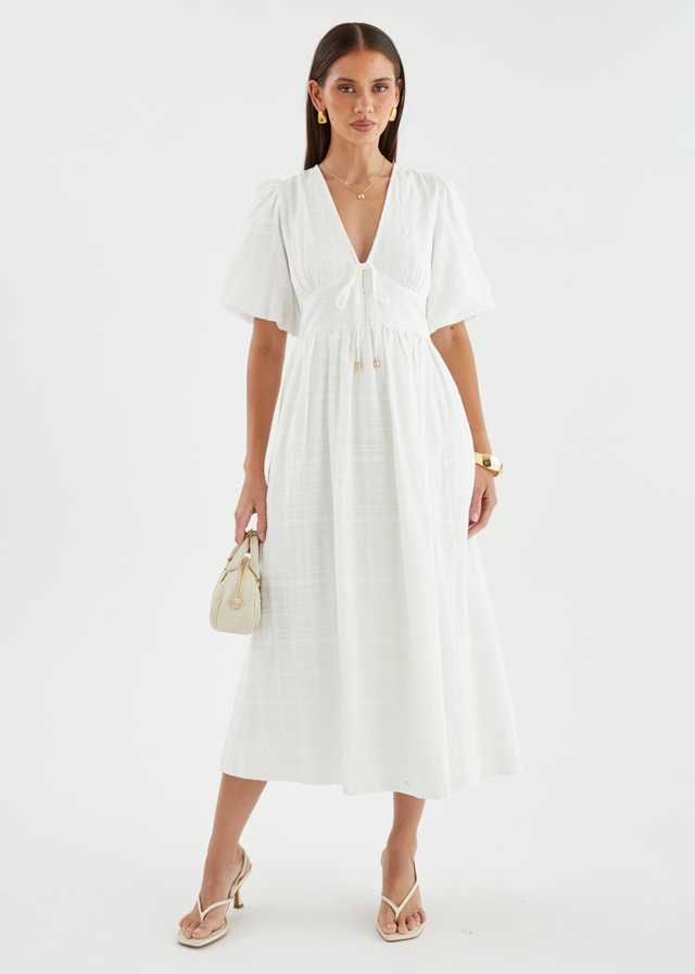 Lillyanne Midi Dress - Off White