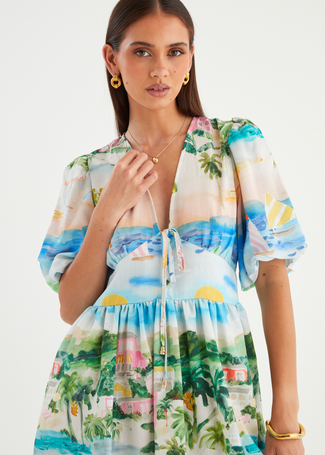 Amatia Dress - Tropical Coast