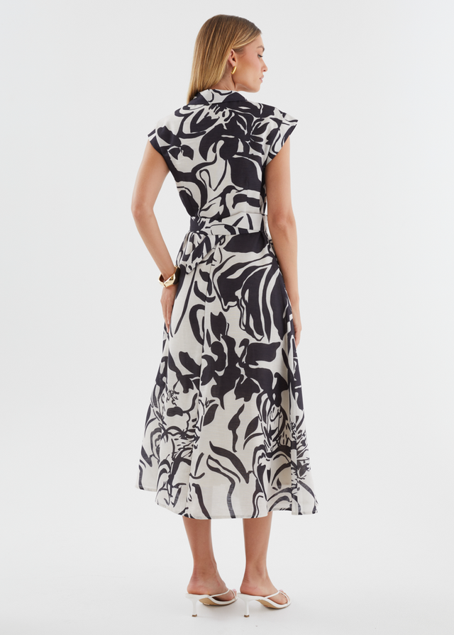 Payson Maxi Dress - Black Floral