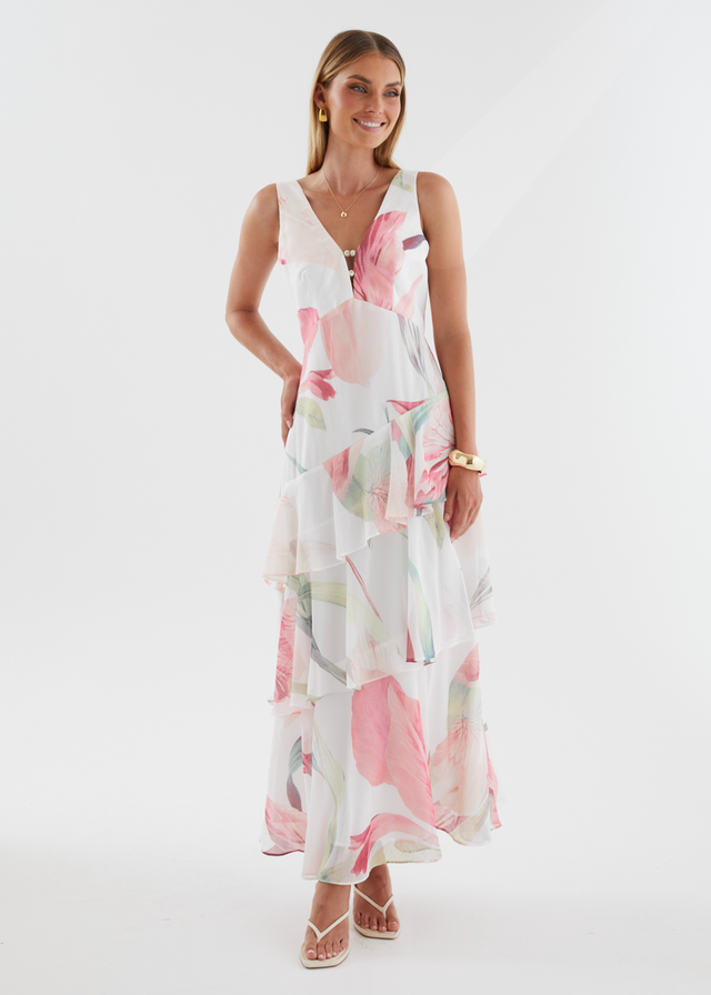 Souline Maxi Dress - Pink Oasis