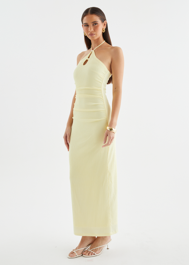 Lara Halter Maxi Dress - Butter