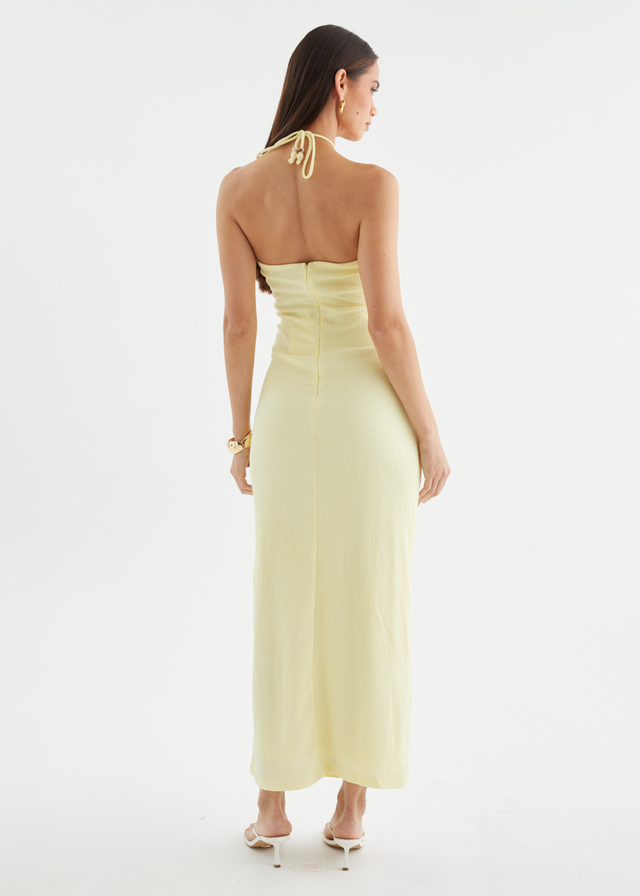 Lara Halter Maxi Dress - Butter