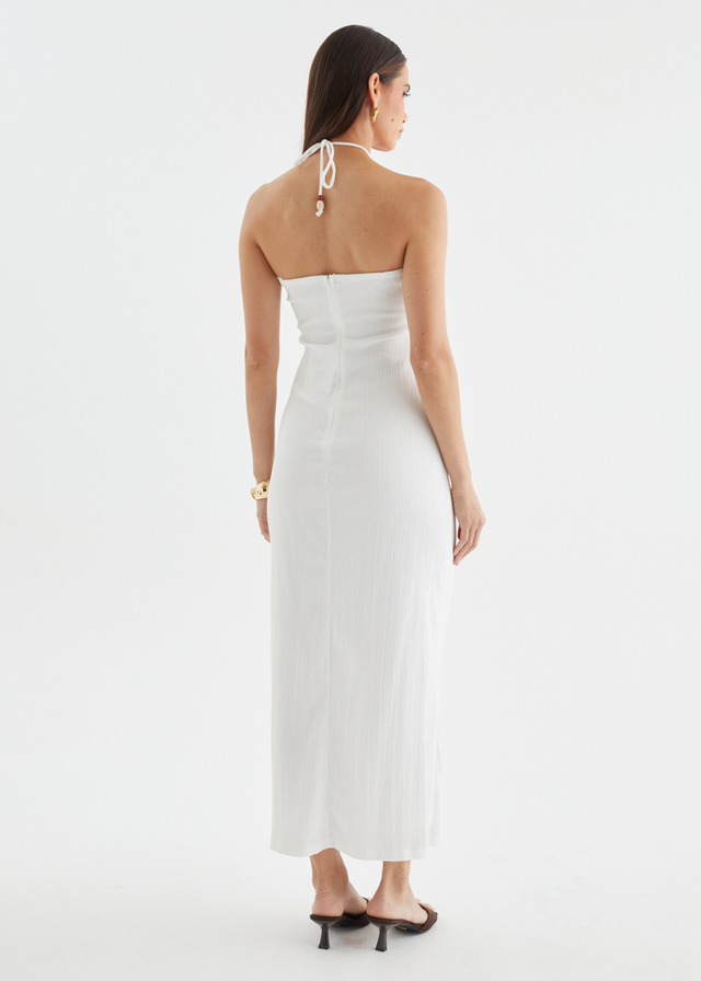 Lara Halter Maxi Dress - White