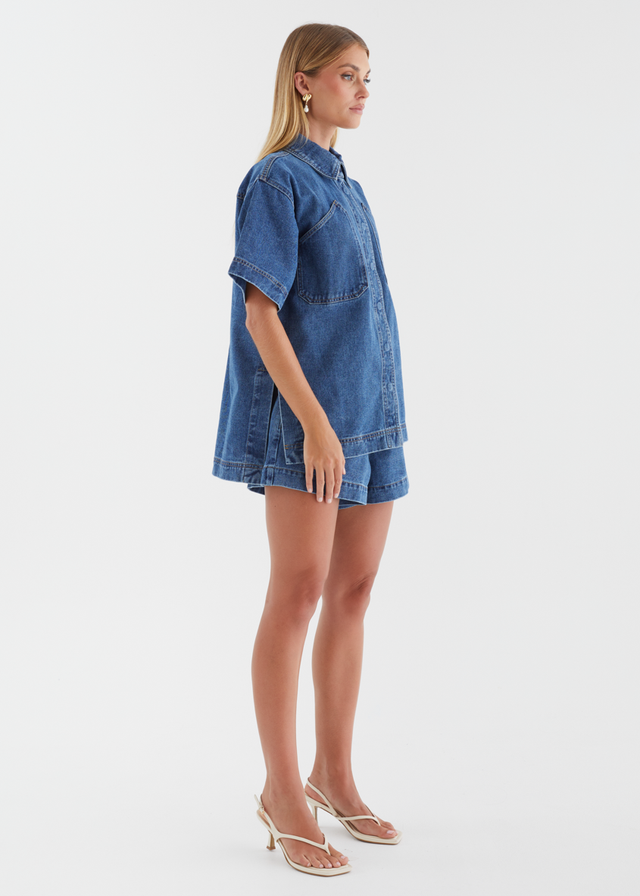 Devorah Denim Shirt - Indigo