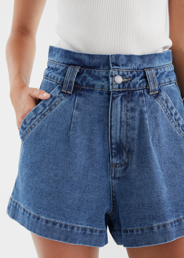 Devorah Denim Shorts - Indigo