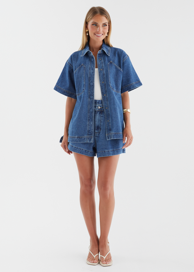 Devorah Denim Shorts - Indigo