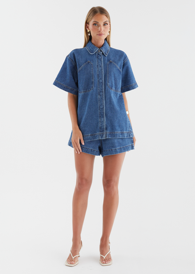 Devorah Denim Shorts - Indigo