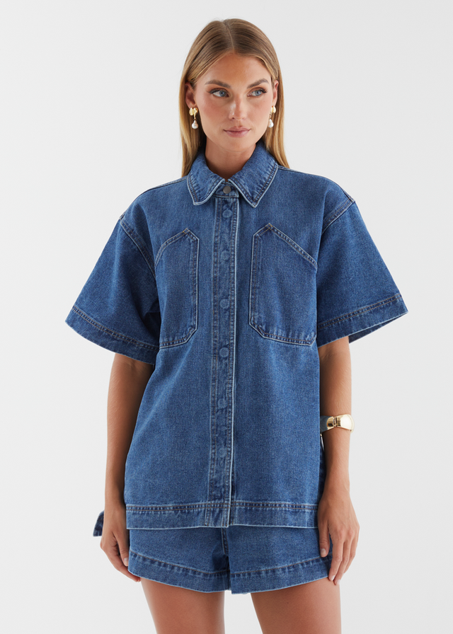 Devorah Denim Shirt - Indigo