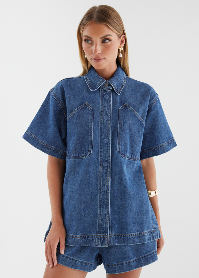 Devorah Denim Shirt - Indigo