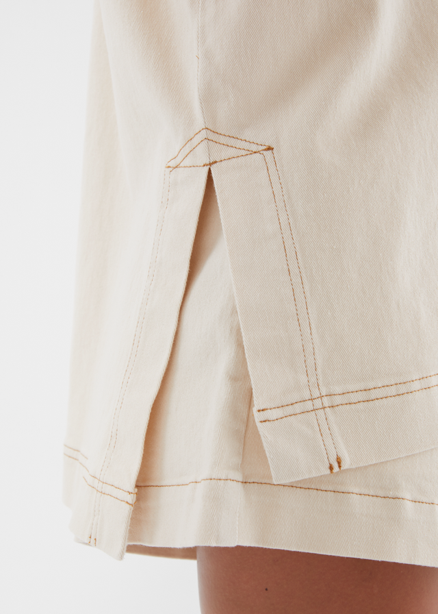 Devorah Denim Shirt - Ecru