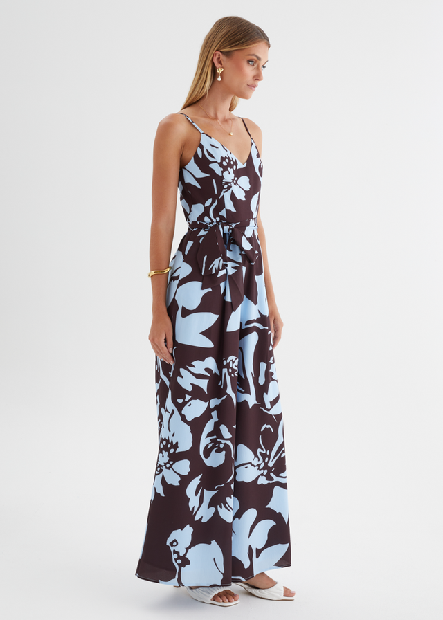 Atarah Pantsuit - Blue Espresso