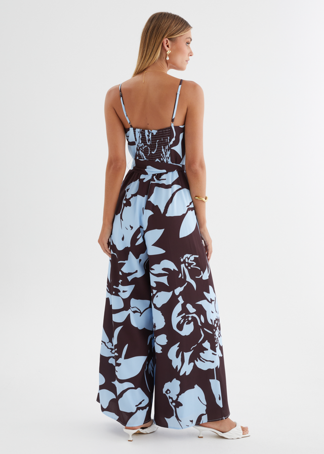 Atarah Pantsuit - Blue Espresso