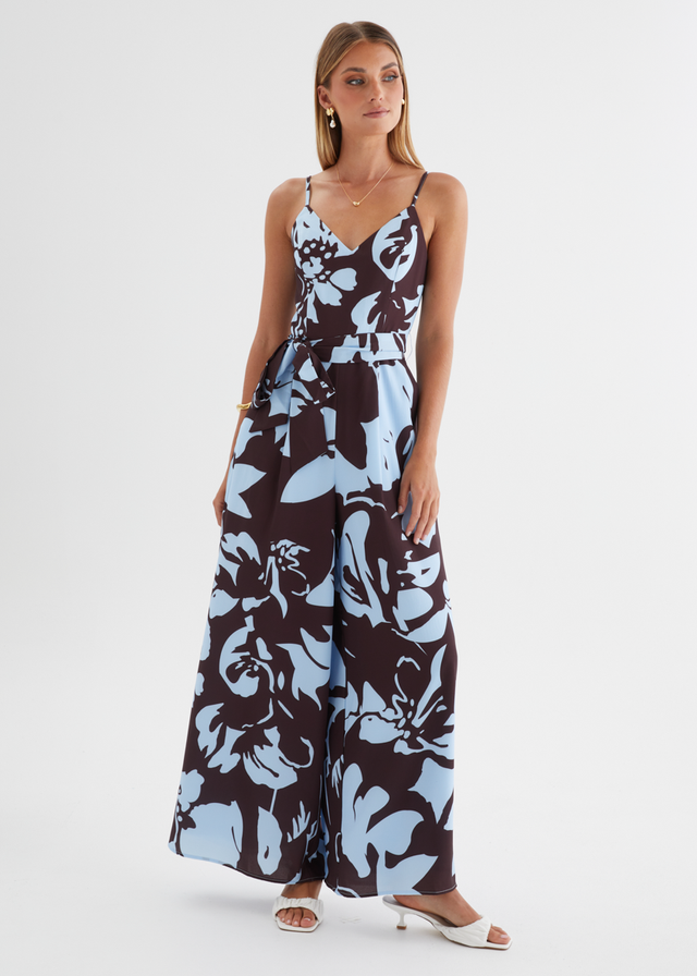 Atarah Pantsuit - Blue Espresso