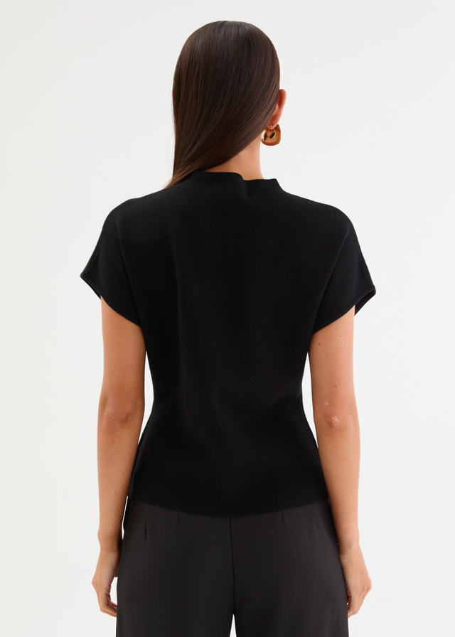 Devinia Knit Top - Black