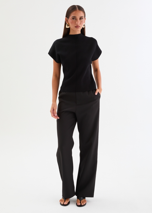 Devinia Knit Top - Black