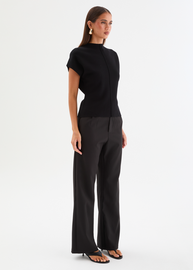 Devinia Knit Top - Black