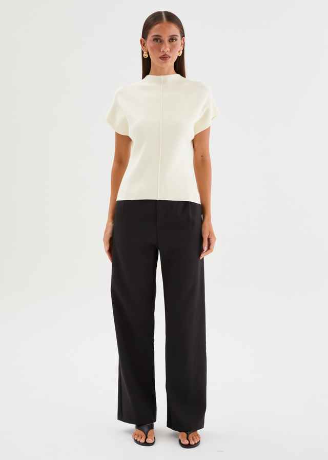 Devinia Knit Top - Ivory