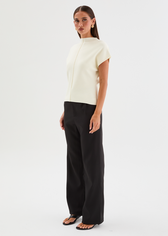 Devinia Knit Top - Ivory