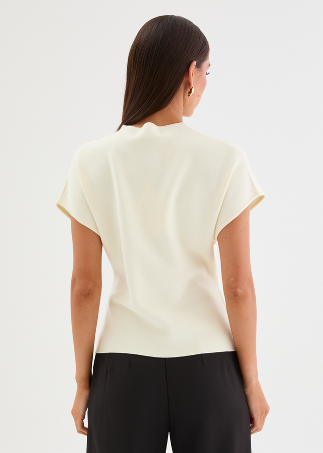 Devinia Knit Top - Ivory