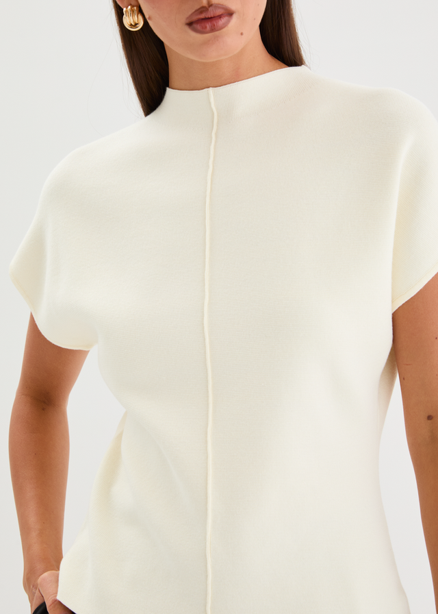 Devinia Knit Top - Ivory