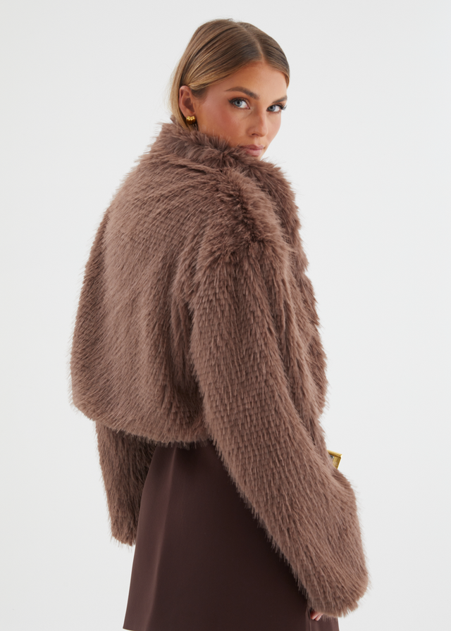 Lush Cropped Jacket - Mocha