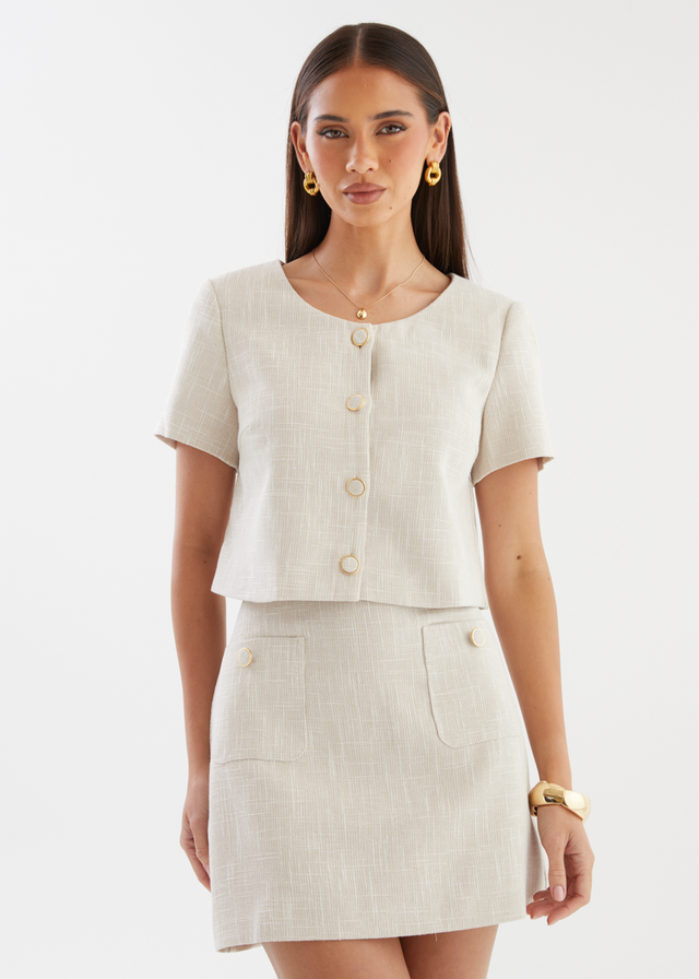 Mandi Tweed Set - Sand