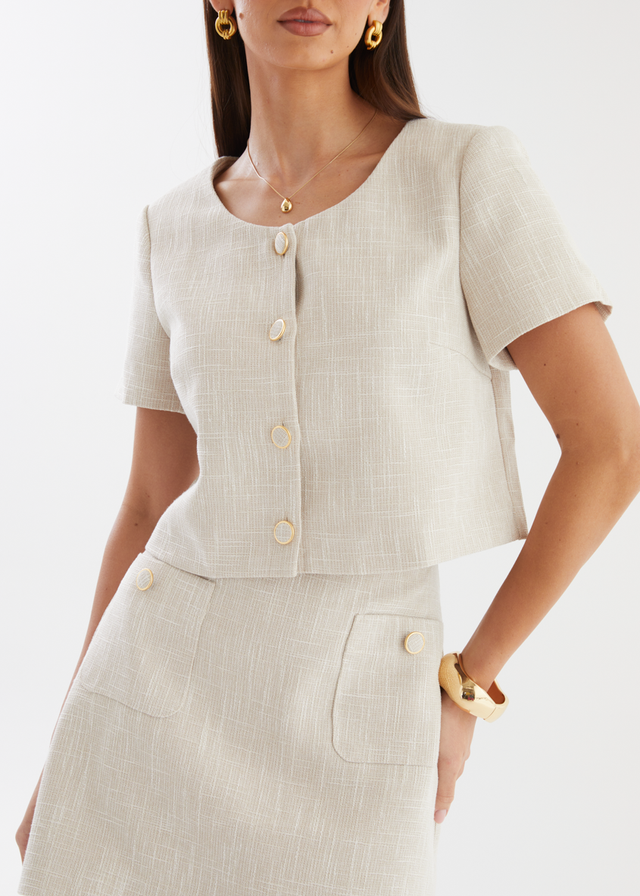 Mandi Tweed Set - Sand