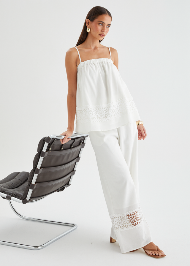 Kirie Embroidered Set - Off White
