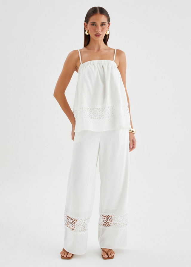 Kirie Embroidered Set - Off White