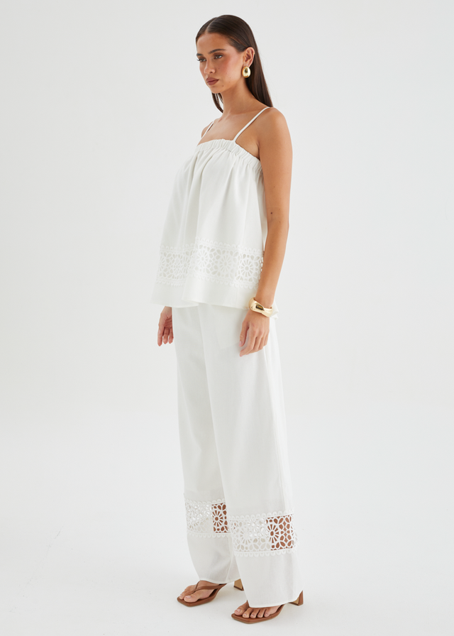Kirie Embroidered Set - Off White