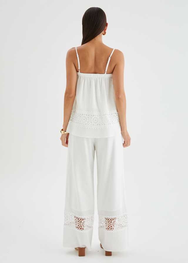Kirie Embroidered Set - Off White